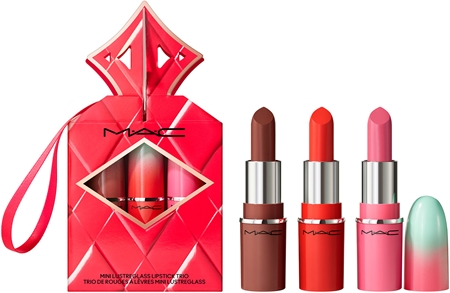 Логотип товару MAC Cosmetics Holiday Wildest Gleams Mini Lusterglass Lip Trio – схожий товар